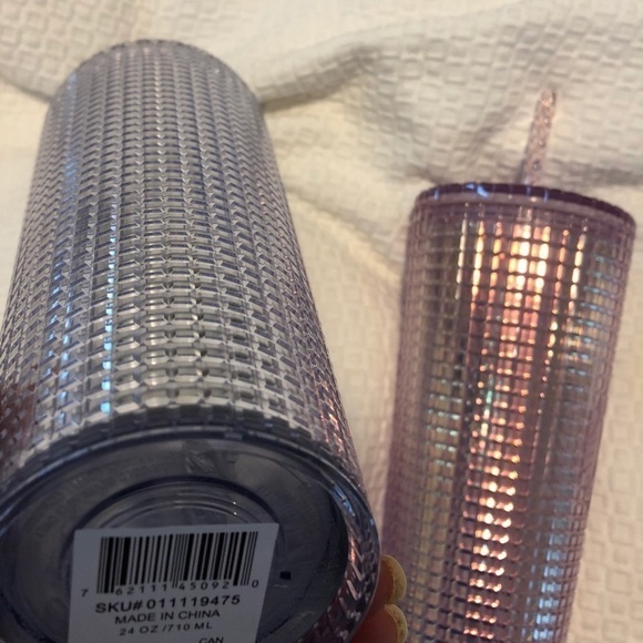 Starbucks Pink and Silver Disco Ball Tumbler - Picture 5 of 10